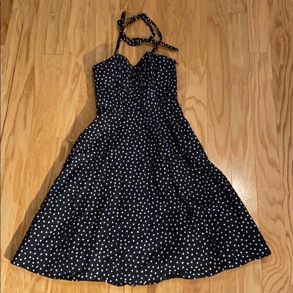 White House Black Market polka dot dress size 00